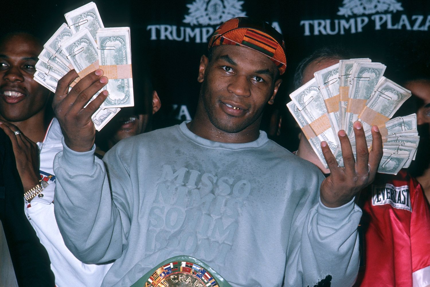 Mike Tyson who filed chapter 7 bankruptcy seen at Trump Tower